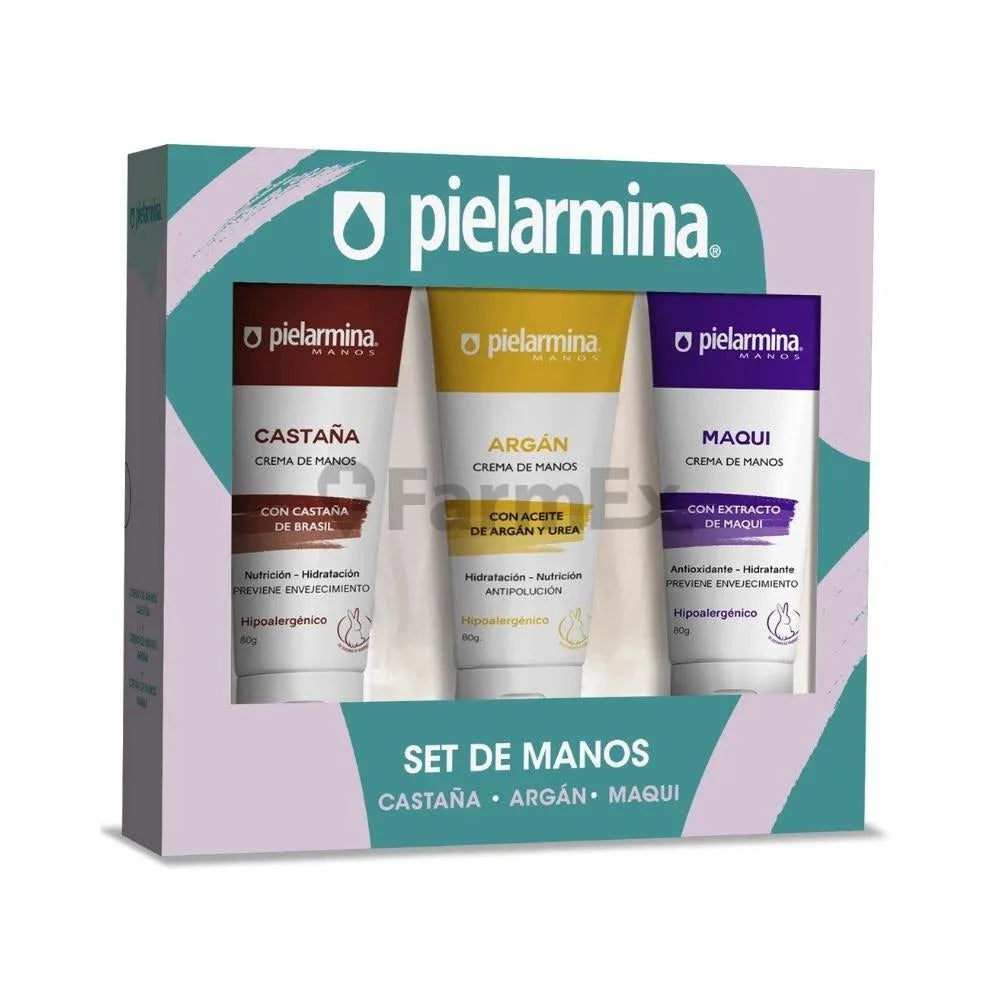 Pielarmina "Set de Manos" Castaña - Argán - Maqui Petrizzio